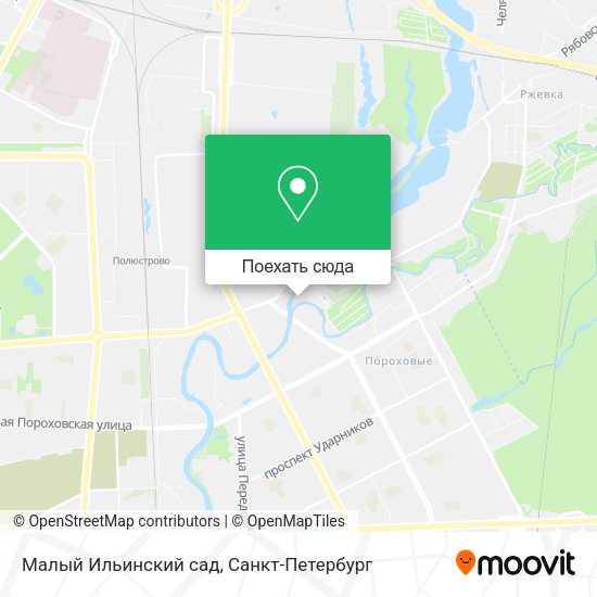 Карта Малый Ильинский сад