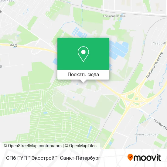Карта СПб ГУП ""Экострой""