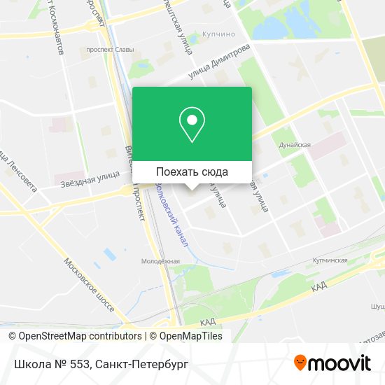 Карта Школа № 553