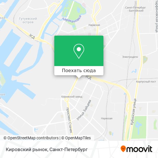 Карта Кировский рынок