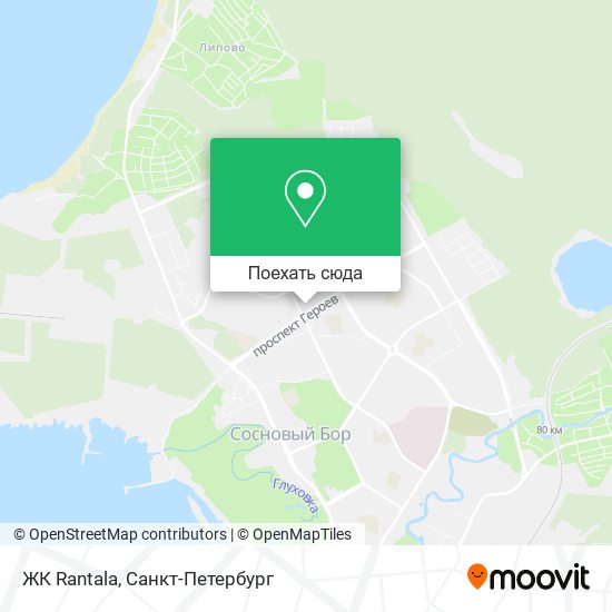 Карта ЖК Rantala