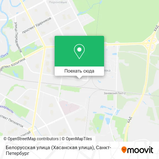 Карта Белорусская улица (Хасанская улица)