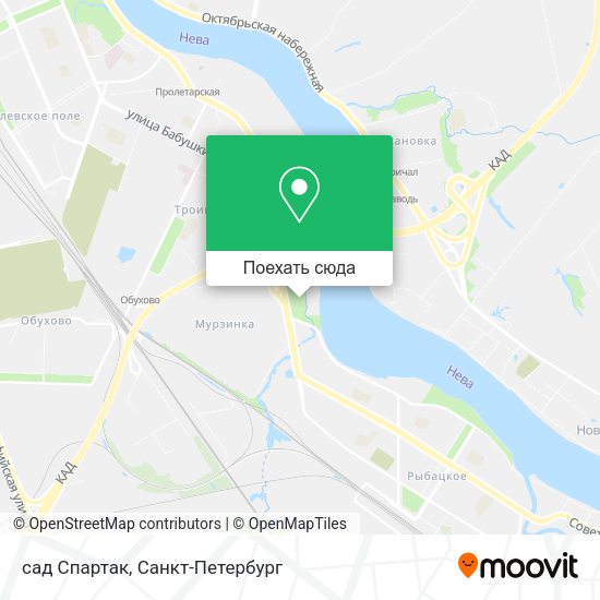 Карта сад Спартак