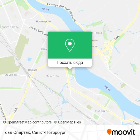 Карта сад Спартак