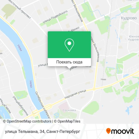 Карта улица Тельмана, 34