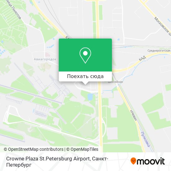 Карта Crowne Plaza St.Petersburg Airport