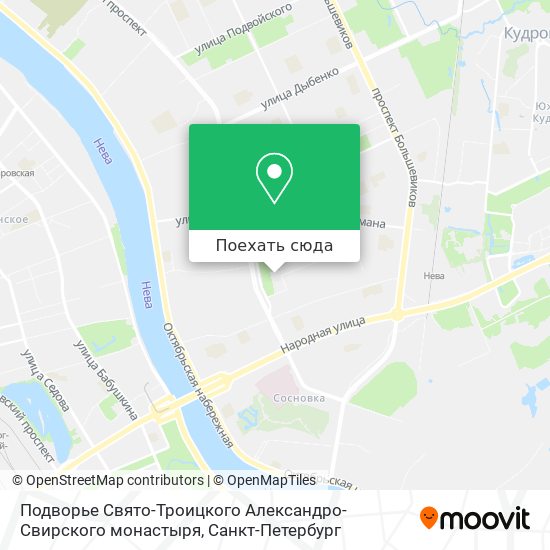Карта Подворье Свято-Троицкого Александро-Свирского монастыря