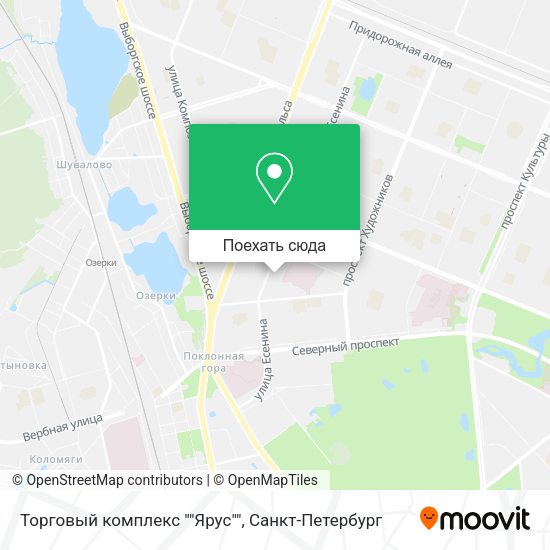 Карта Торговый комплекс ""Ярус""