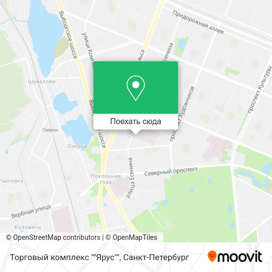 Карта Торговый комплекс ""Ярус""