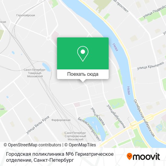 Карта Городская поликлиника №6 Гериатрическое отделение