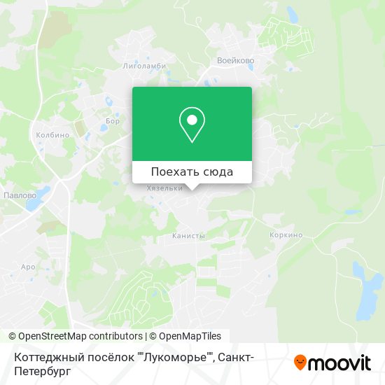 Карта Коттеджный посёлок ""Лукоморье""