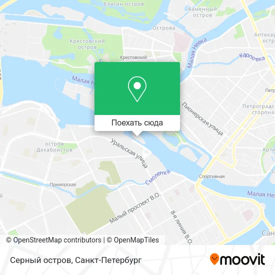 Карта Серный остров