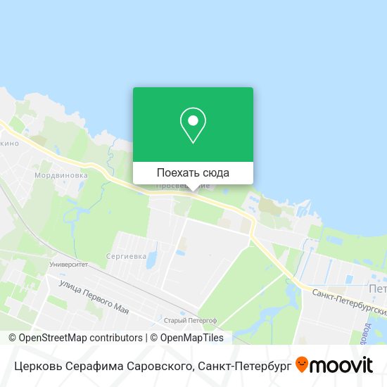 Карта Церковь Серафима Саровского