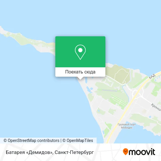 Карта Батарея «Демидов»