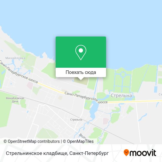 Карта Стрельнинское кладбище