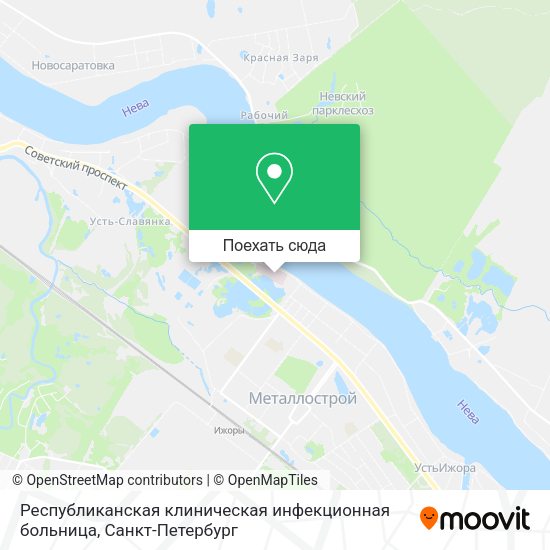 Карта Республиканская клиническая инфекционная больница