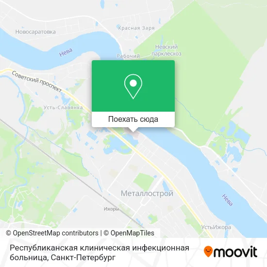 Карта Республиканская клиническая инфекционная больница