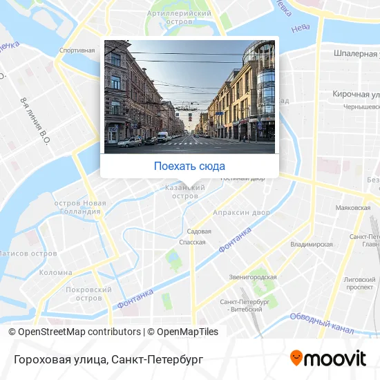 Карта Гороховая улица