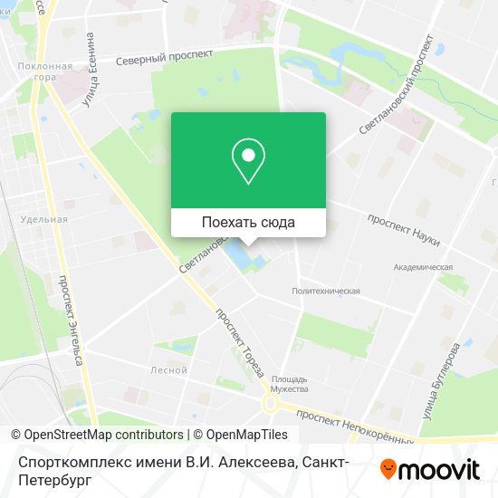 Карта Спорткомплекс имени В.И. Алексеева