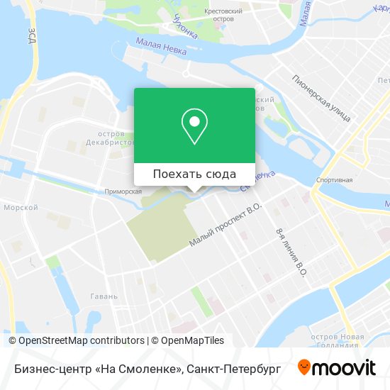 Карта Бизнес-центр «На Смоленке»
