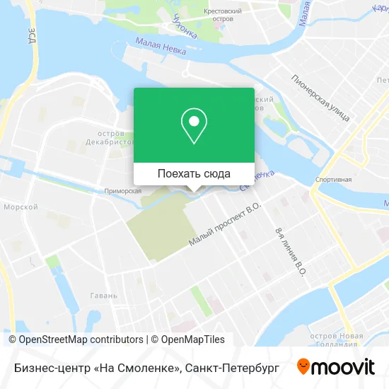 Карта Бизнес-центр «На Смоленке»