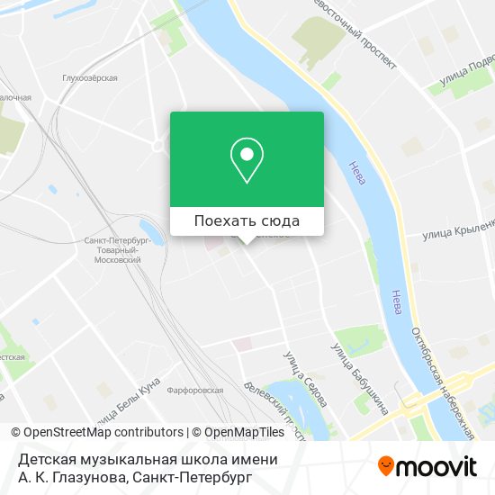 Карта Детская музыкальная школа имени А. К. Глазунова