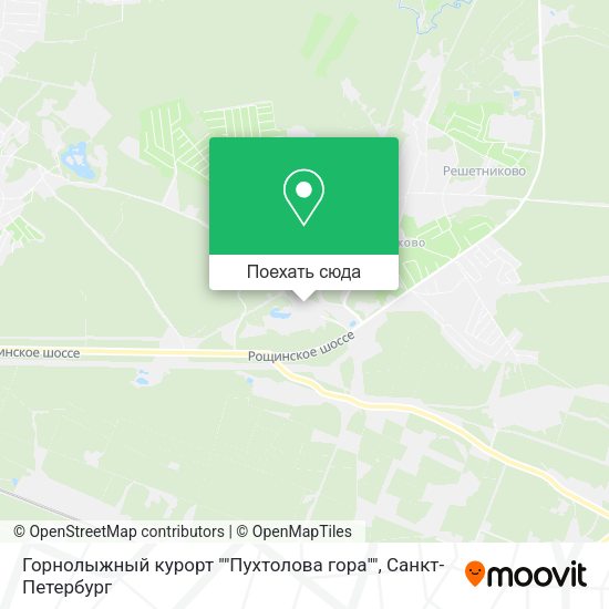 Карта Горнолыжный курорт ""Пухтолова гора""