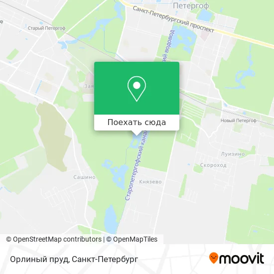 Карта Орлиный пруд