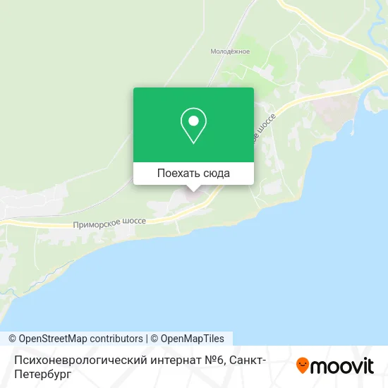 Карта Психоневрологический интернат №6