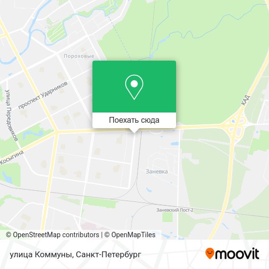 Карта улица Коммуны