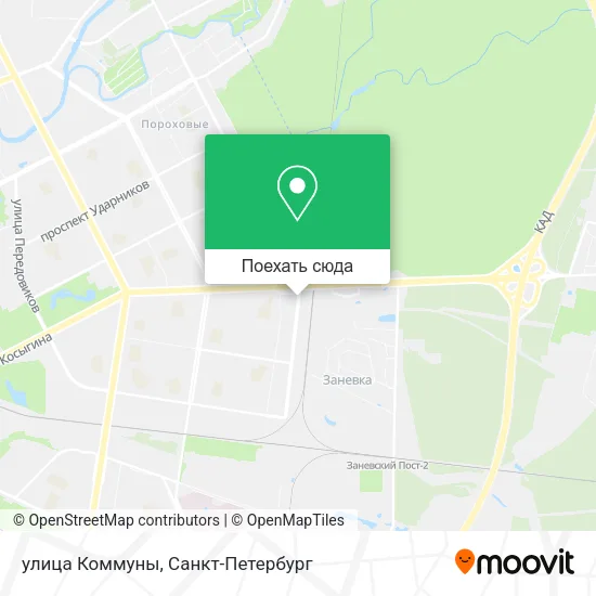 Карта улица Коммуны