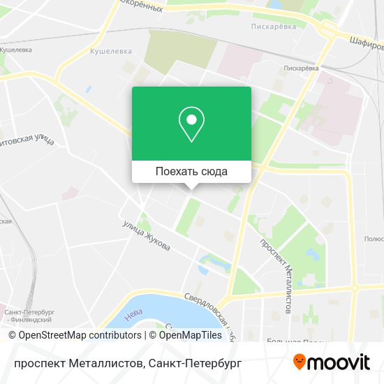 Карта проспект Металлистов