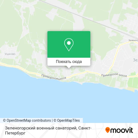 Карта Зеленогорский военный санаторий