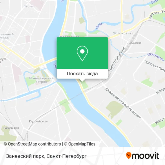 Карта Заневский парк