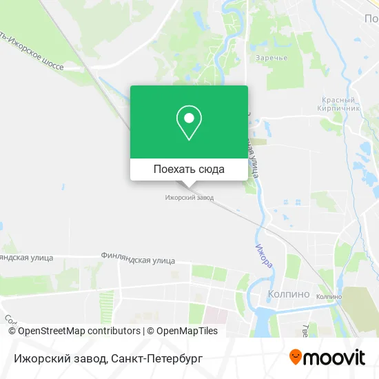 Карта Ижорский завод