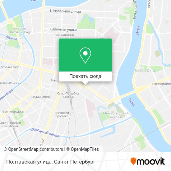 Карта Полтавская улица