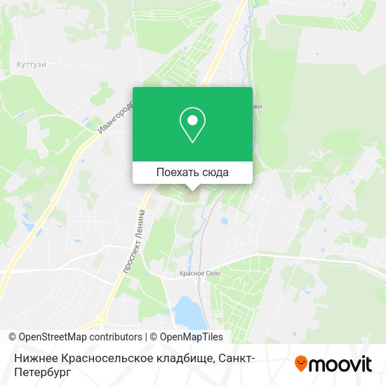 Карта Нижнее Красносельское кладбище