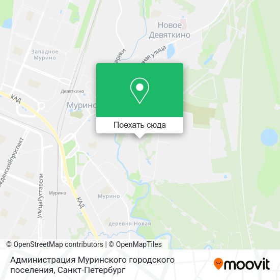 Карта Администрация Муринского городского поселения