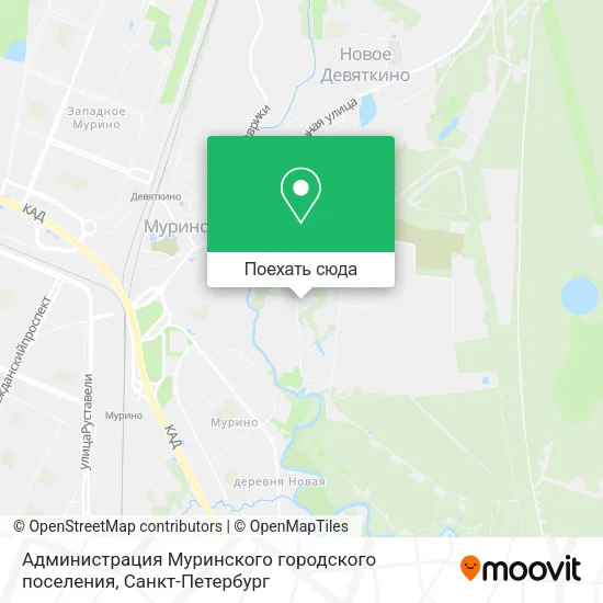 Карта Администрация Муринского городского поселения