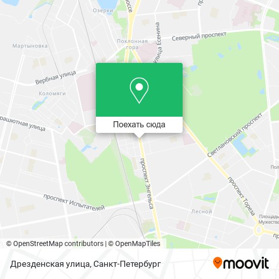 Карта Дрезденская улица
