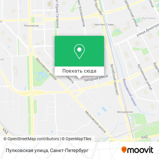 Карта Пулковская улица