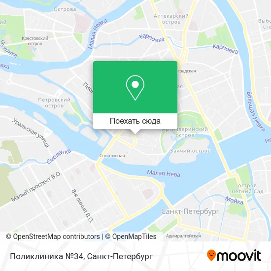 Карта Поликлиника №34