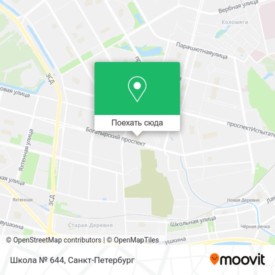 Карта Школа № 644