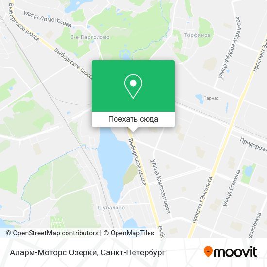 Карта Аларм-Моторс Озерки
