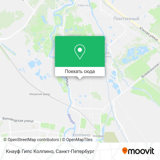 Карта Кнауф Гипс Колпино