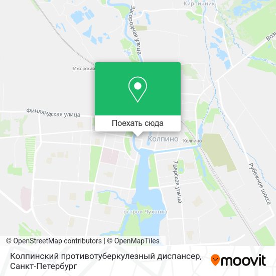 Карта Колпинский противотуберкулезный диспансер