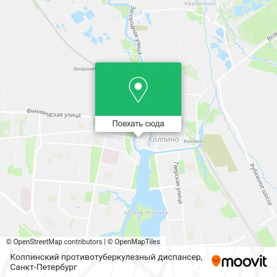 Карта Колпинский противотуберкулезный диспансер