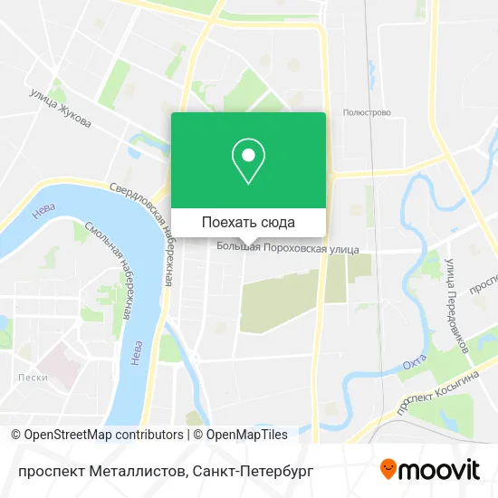 Карта проспект Металлистов