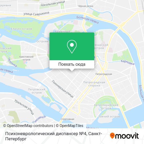 Карта Психоневрологический диспансер №4