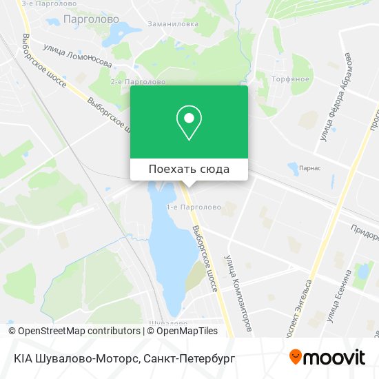 Карта KIA Шувалово-Моторс